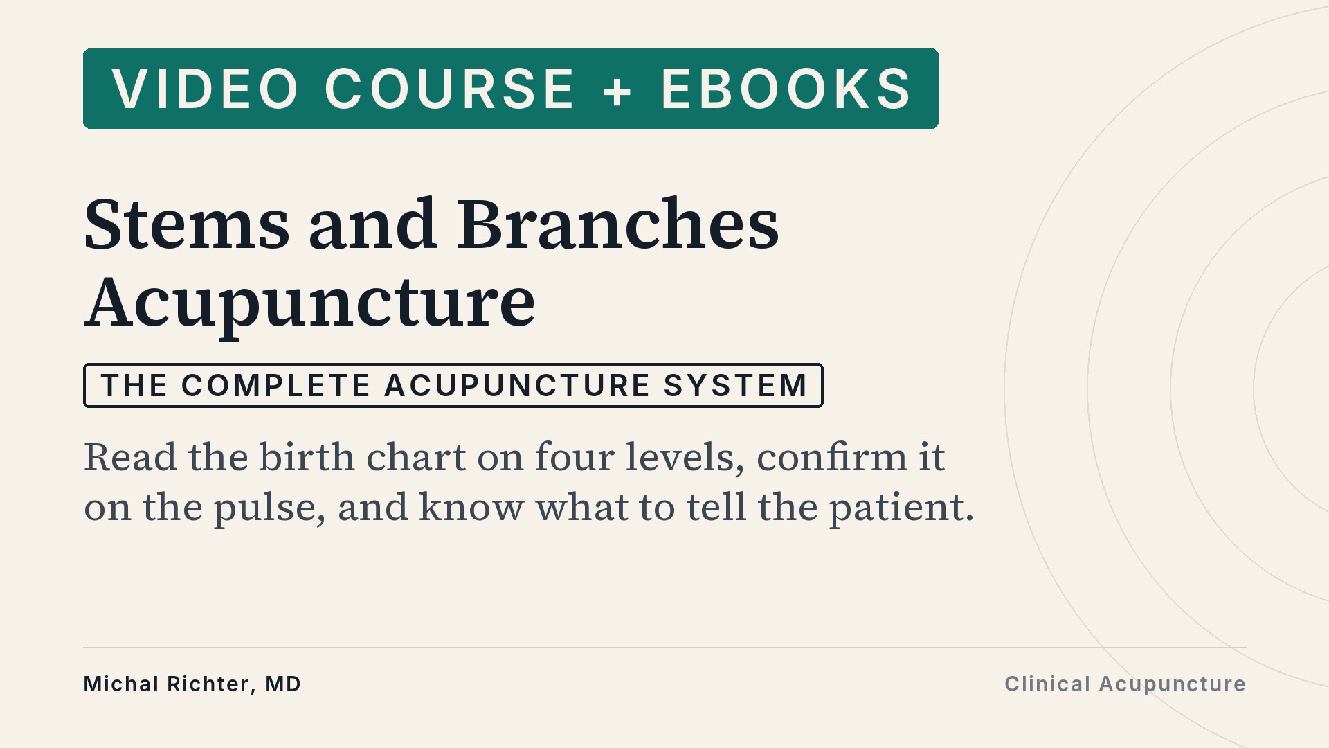 Product image for Stems and Branches Acupuncture: The Complete System · Video Course