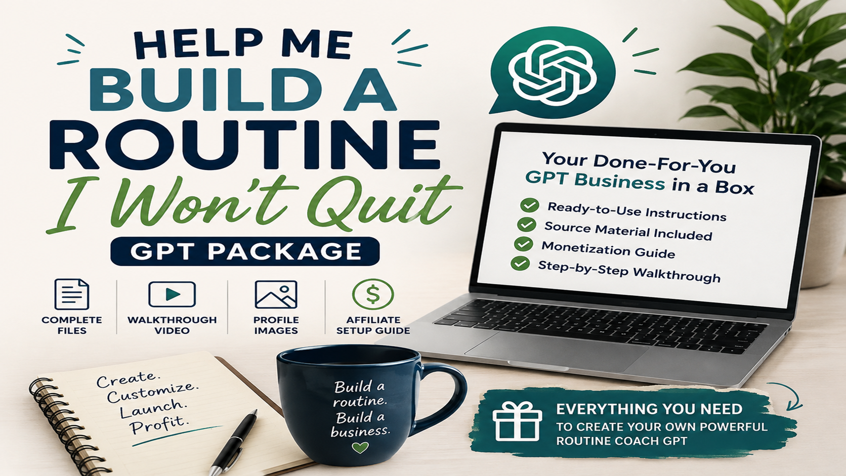 Help Me Build a Routine I Won't Quit Done 4 You GPT Package