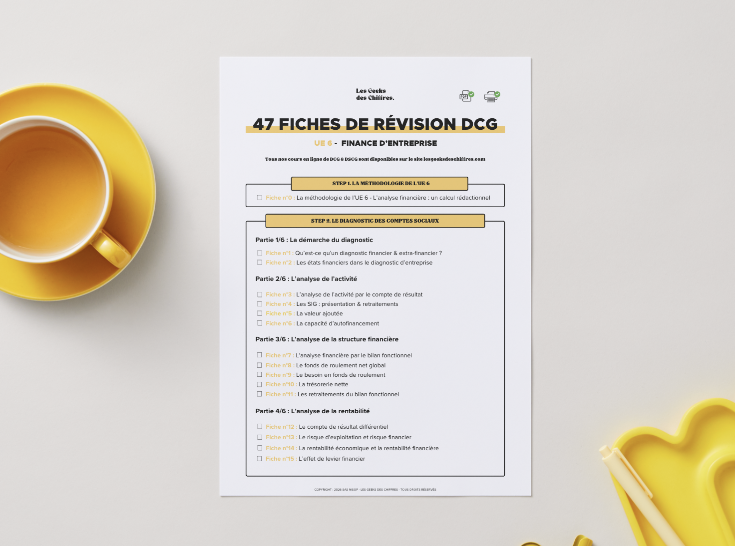 Image du produit pour 47 Fiches de révision - DCG UE6 : Finance d'entreprise