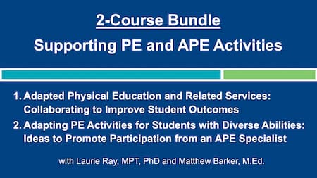 Product image for 2-Bundle Course: Supporting PE and APE Activities