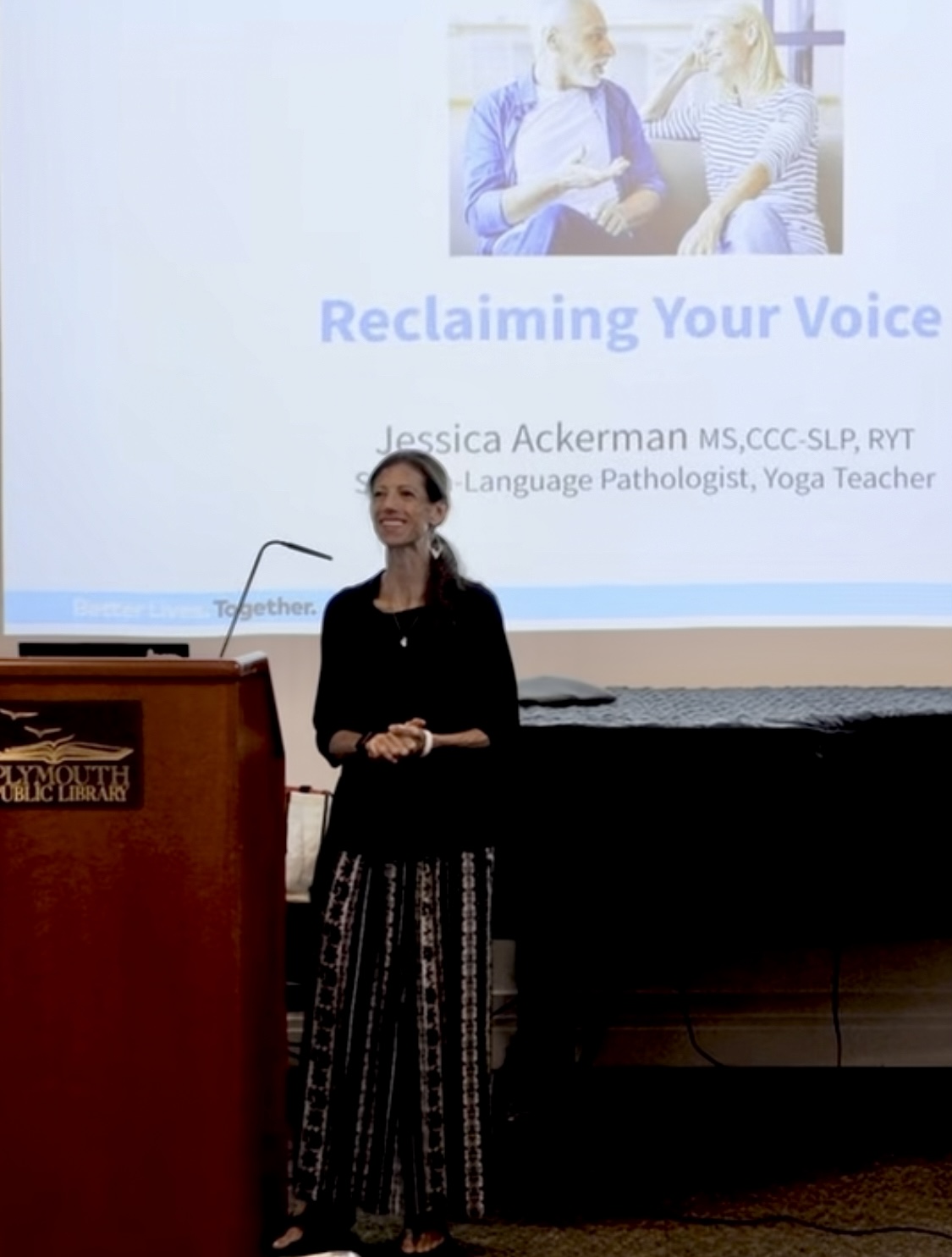 Jessica Ackerman, Speech-Language Pathologist, national speaker, presenter of webinar for Parkinsons Foundation 