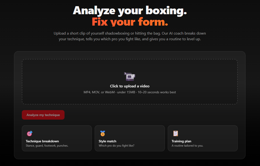 AI Boxing Video Analysis Tool