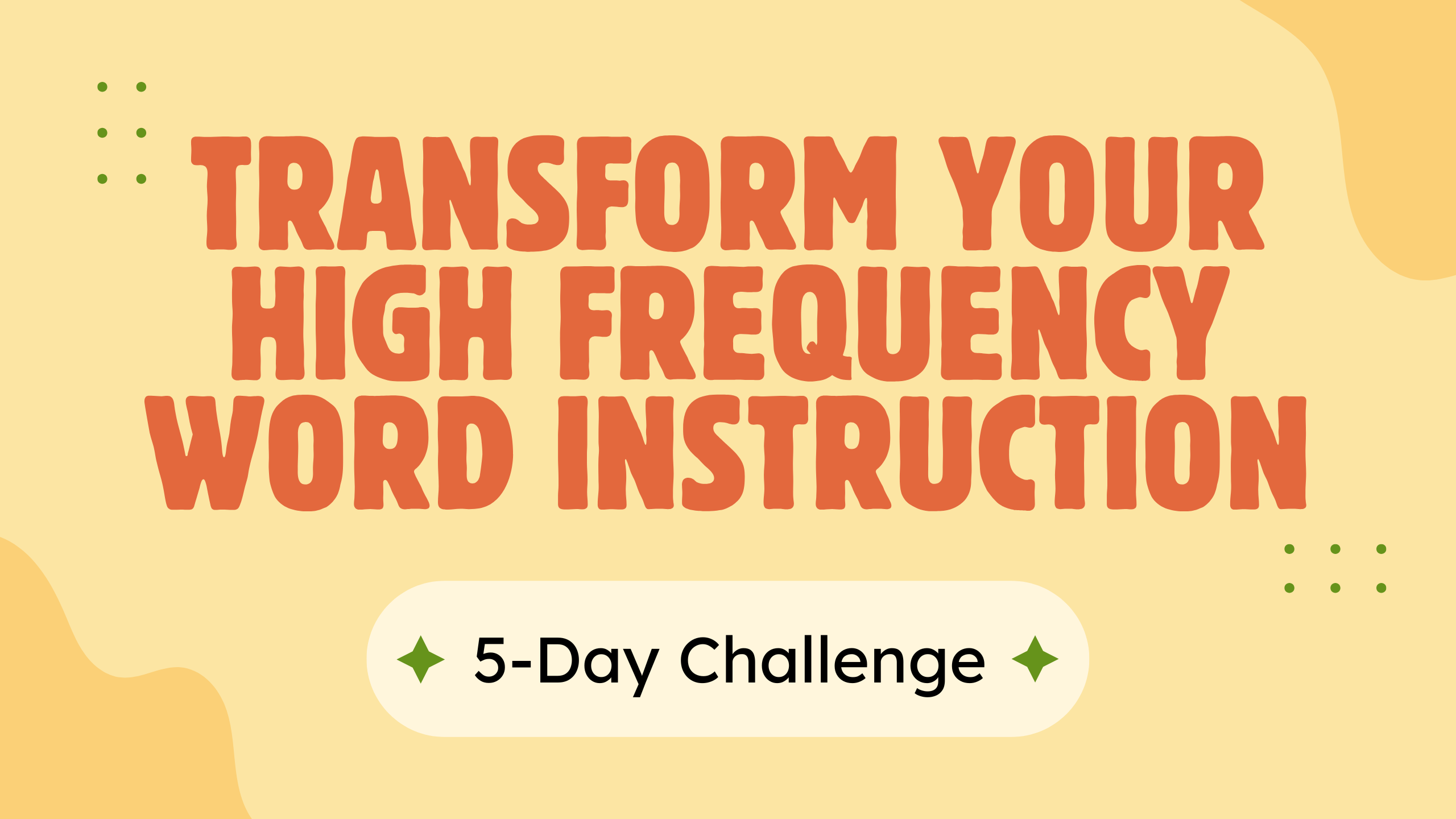 Product image for Live Challenge: Transform Your High Frequency Word Instruction