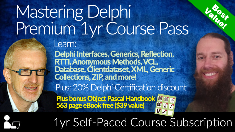 Product image for Mastering Delphi Course Pass