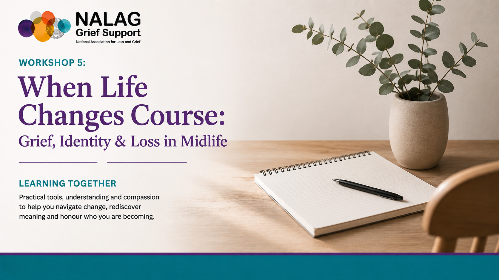 Product image for Workshop 5: When Life Changes Course: Grief Identity and Loss in Midlife