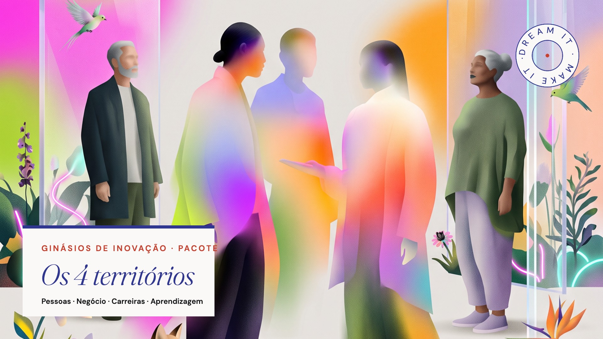 Product image for Ginásios de Inovação · Os 4 territórios