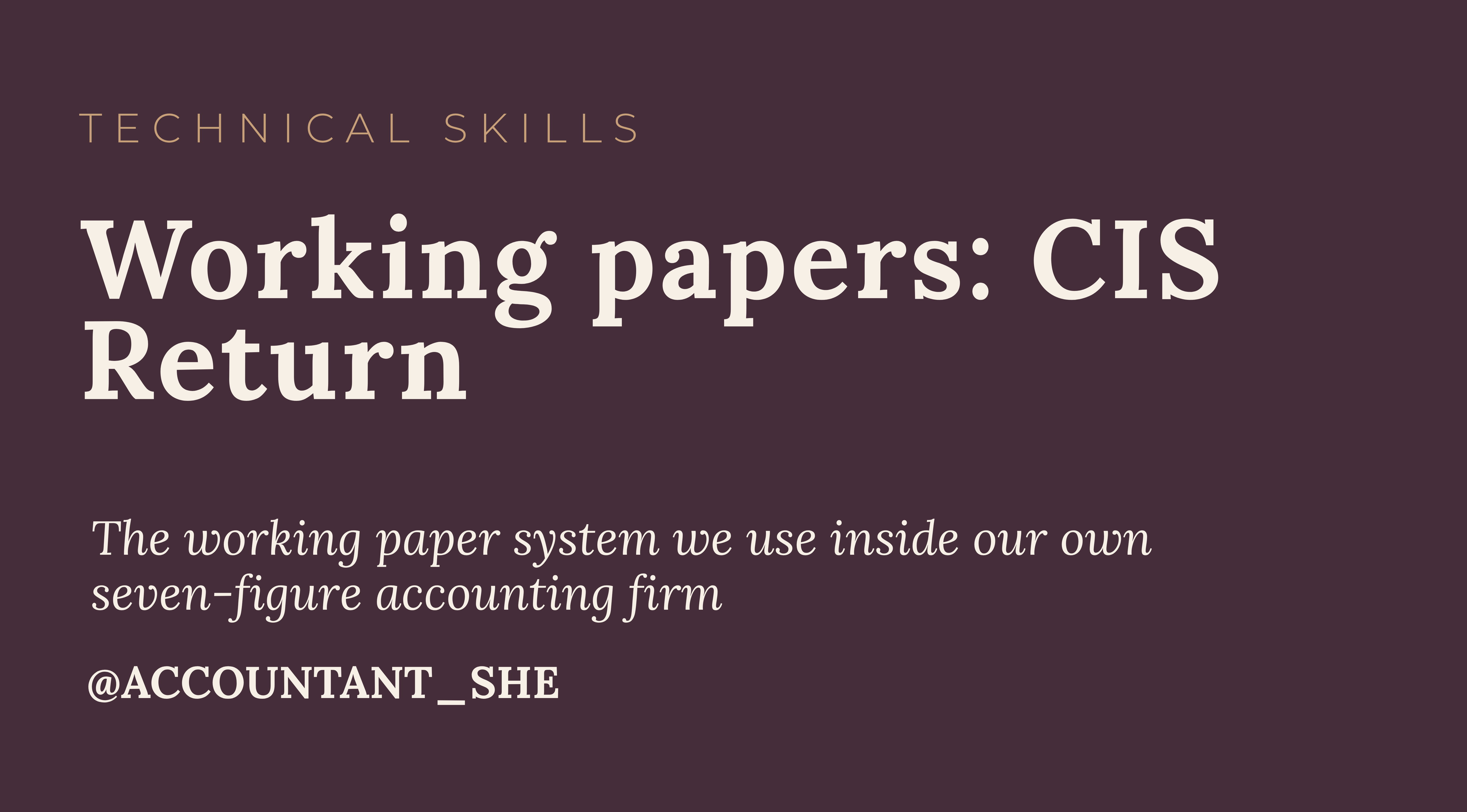 Product image for Working Papers - CIS Return