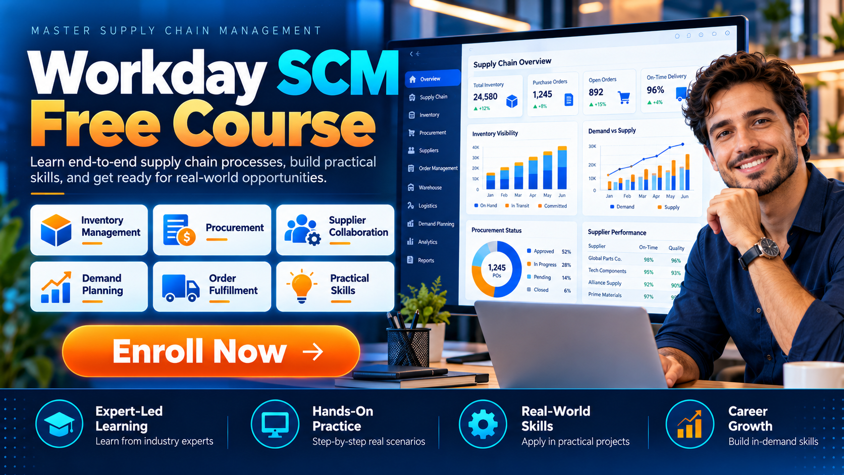 Product image for Workday SCM Free Course