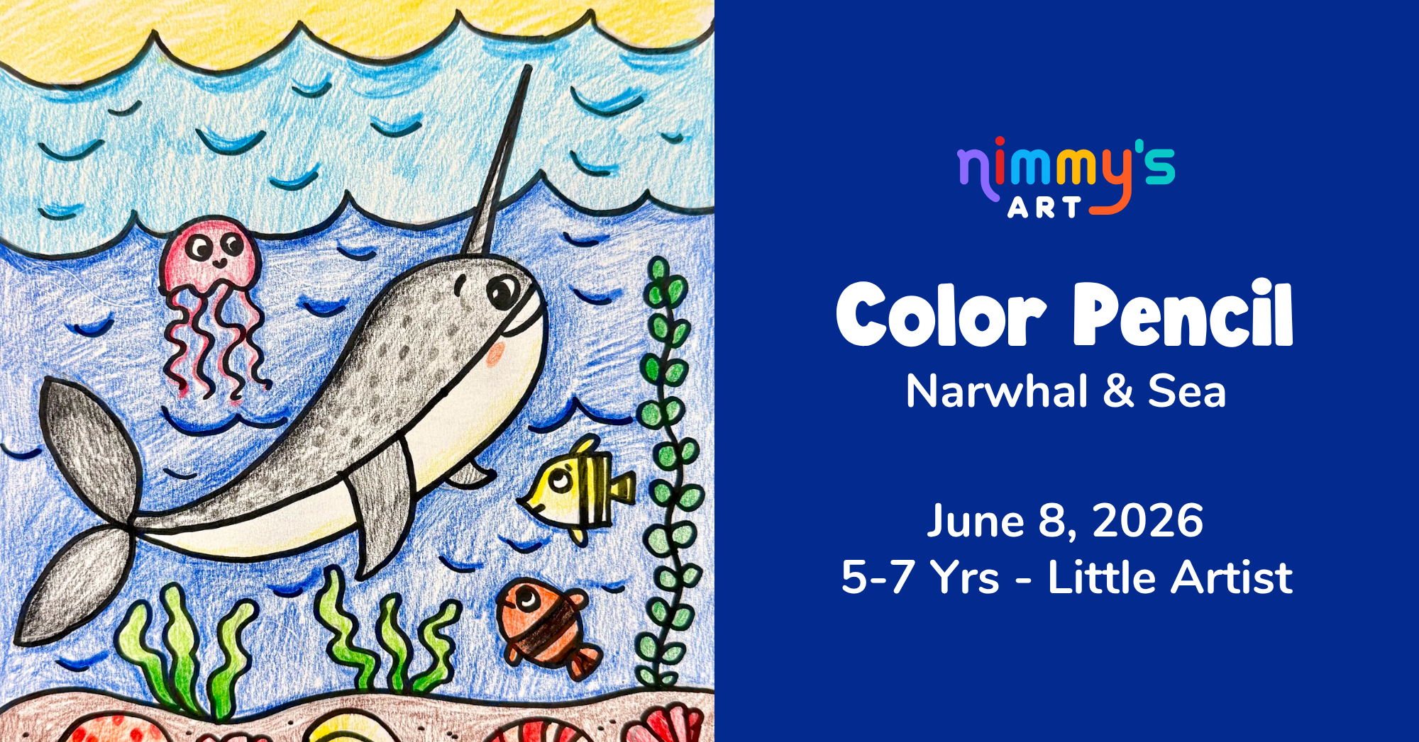 Product image for Color Pencils - Narwhal & Sea