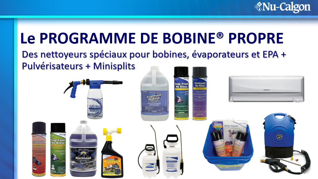 Product image for Coil Cleaners (Specialty and EPA-Registered) + Equipment & Sprayers + Mini Split Maintenance (FRENCH) NATE ID: 1826-0028