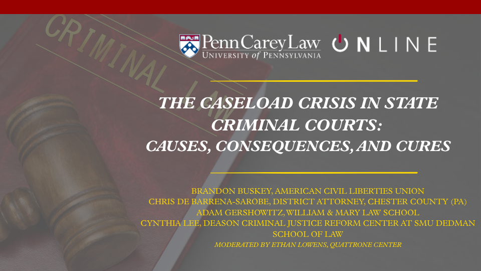Product image for The Caseload Crisis in State Criminal Courts: Causes, Consequences, and Cures