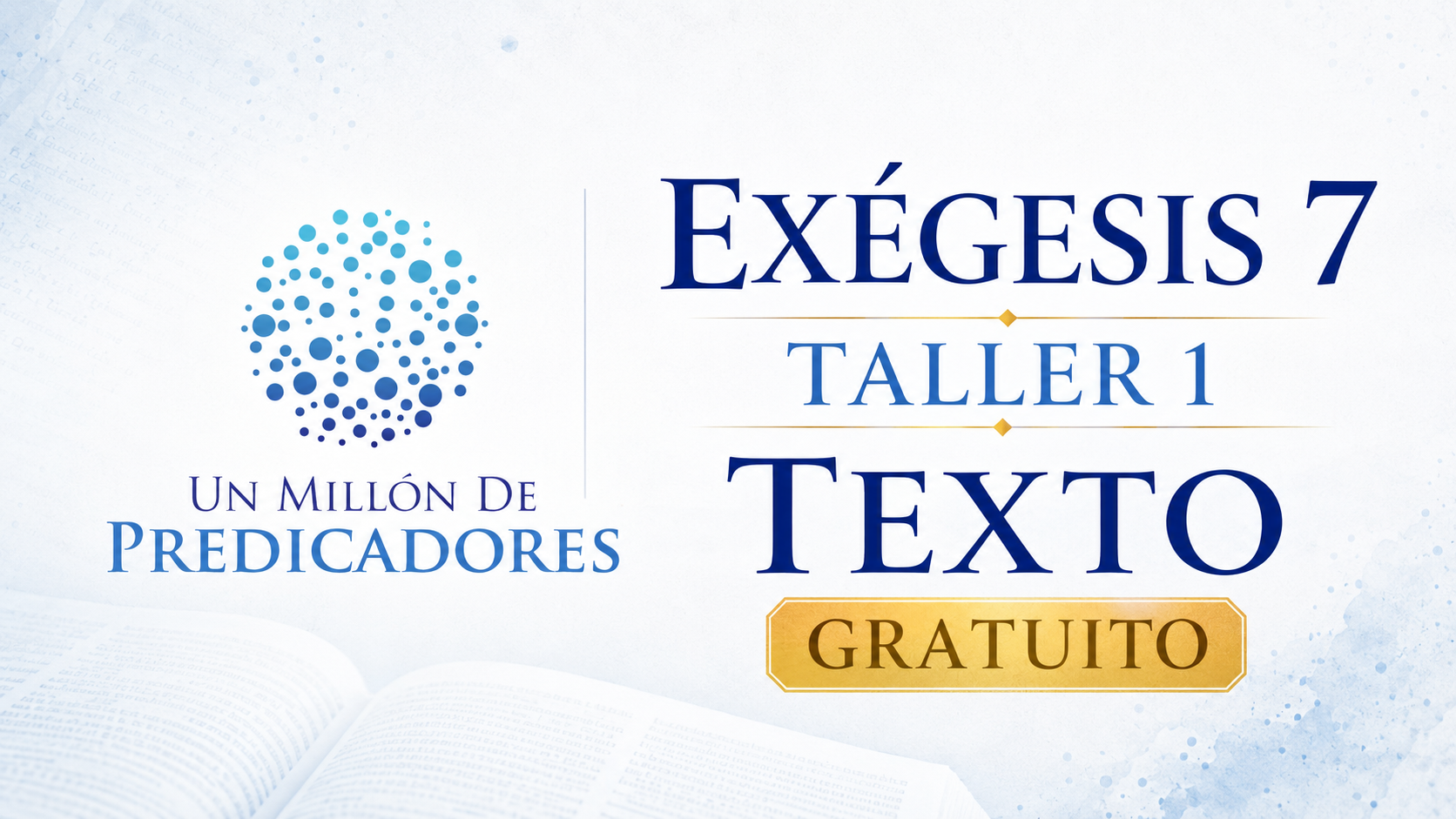 Imagen de producto para EXÉGESIS 7 | TALLER 1 — TEXTO
