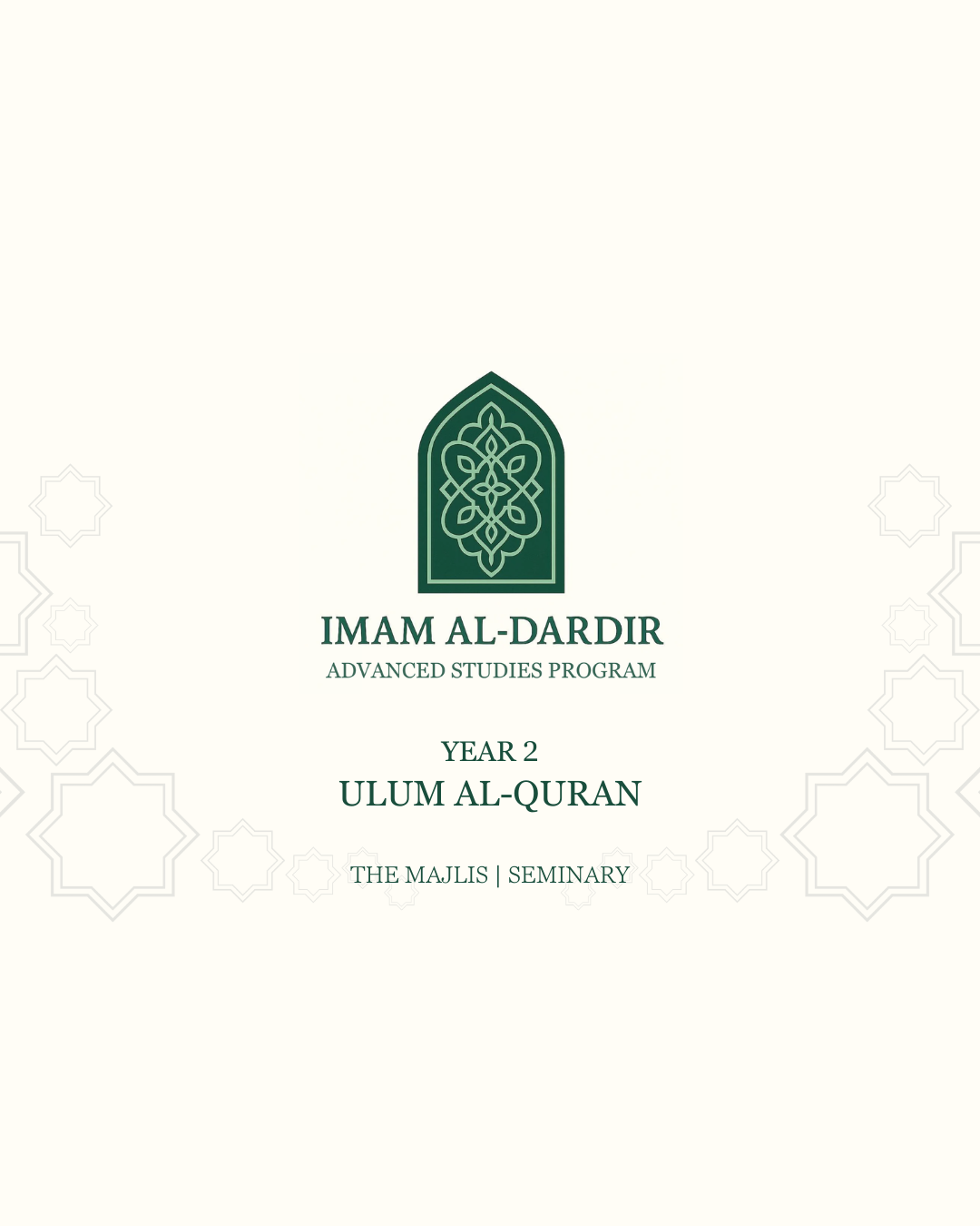 Product image for 2026-2027 | IAD Year 2 - Ulum al-Quran