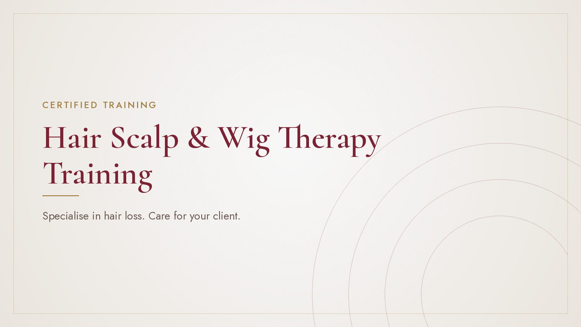 Product image for Hair Scalp & Wig Therapy Training