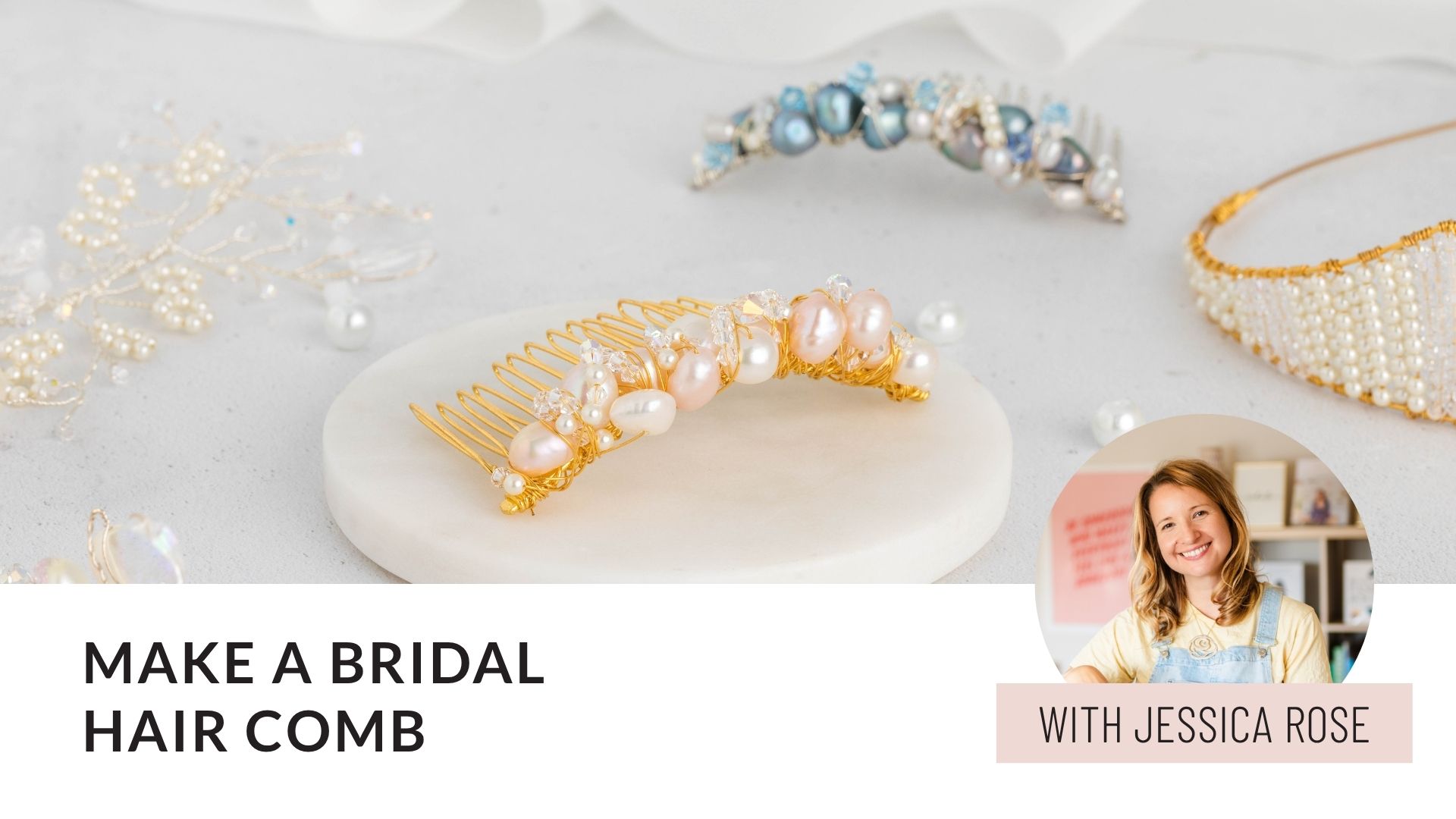 Product image for Make a Bridal Hair Comb - Free Mini Course