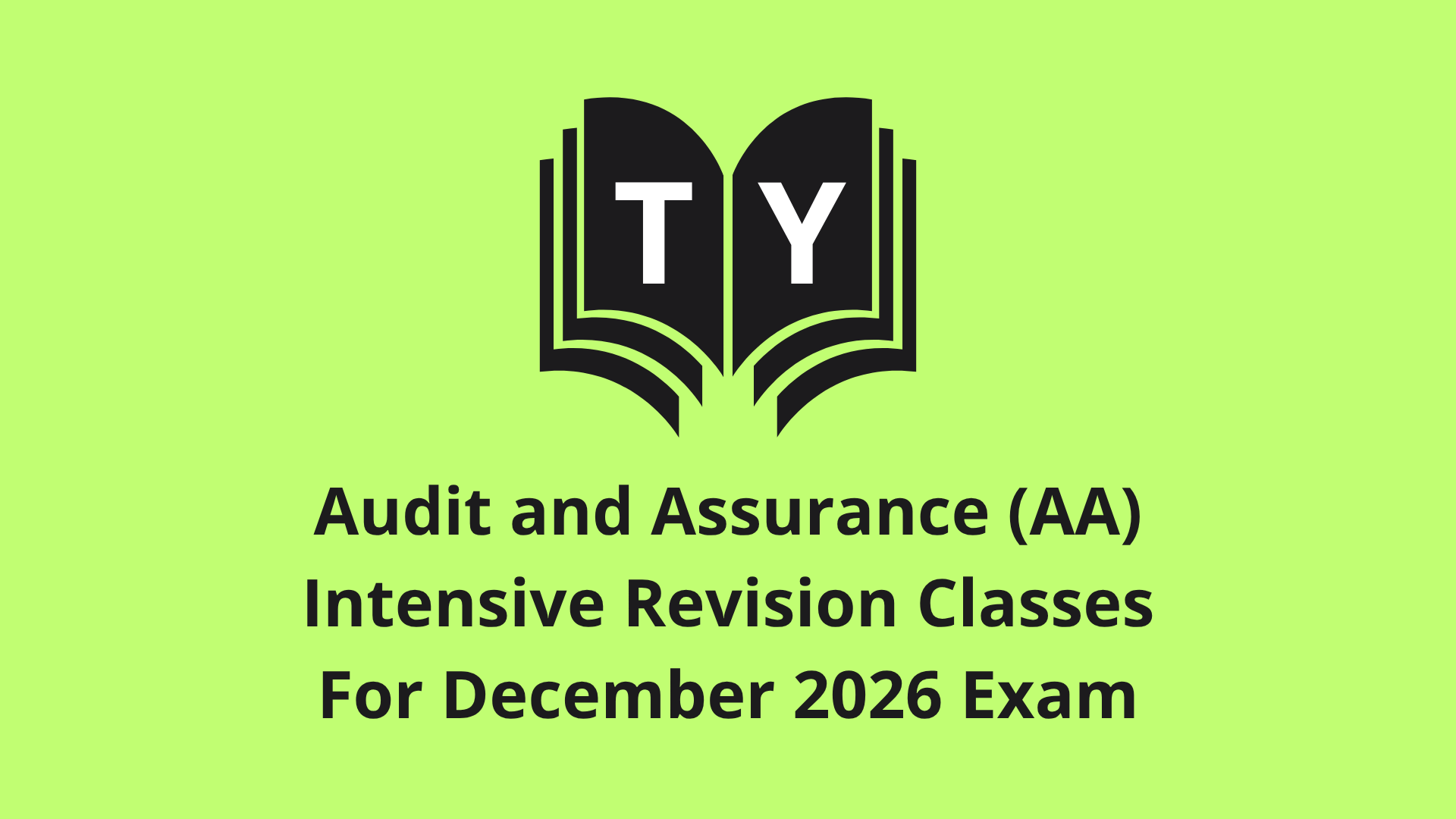 Product image for TY AA 12’26 Revision Classes