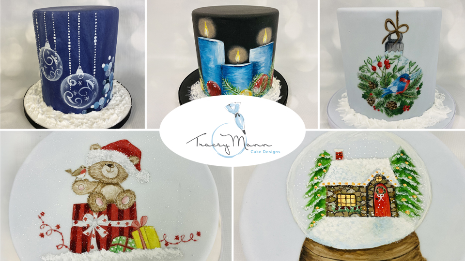 Product image for Set of 5 Christmas Cake Painting Classes