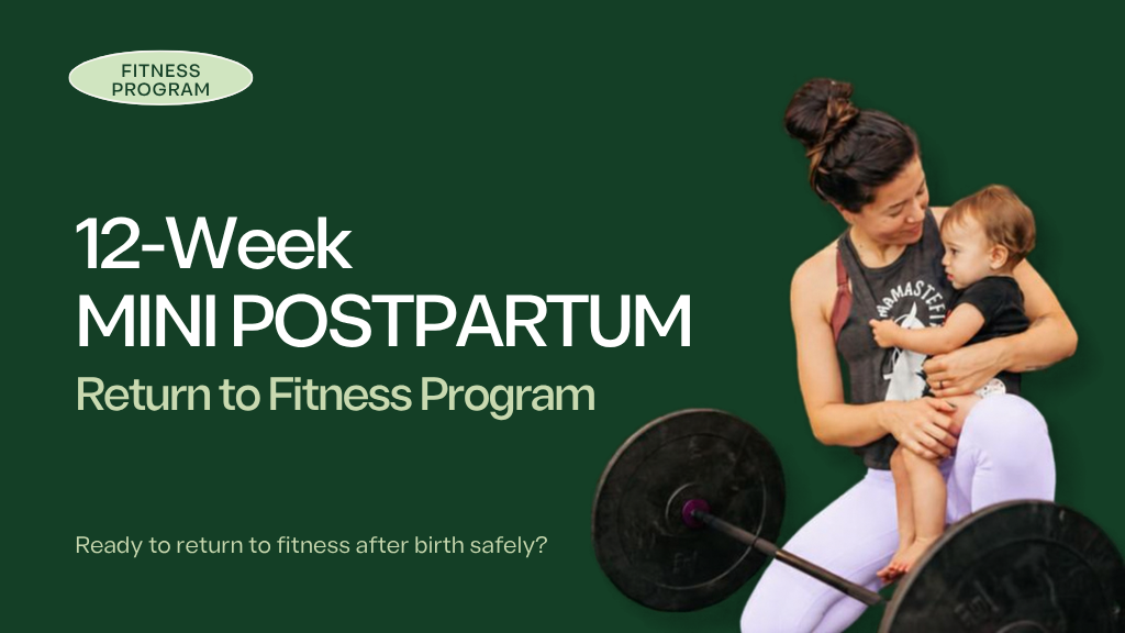 Product image for Mini Postpartum Return to Fitness Program (Teambuildr App)