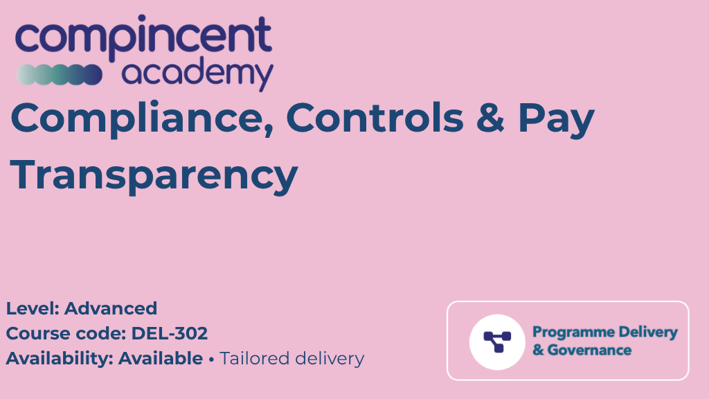 Product image for Compliance, Controls & Pay Transparency