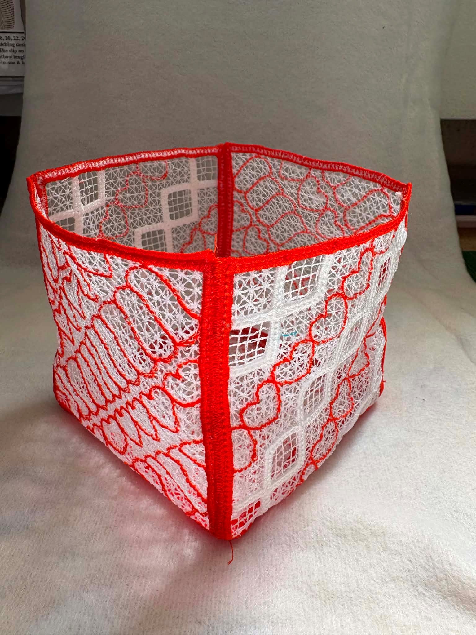 Product image for Free Standing Lace Basket By Nanne Panne