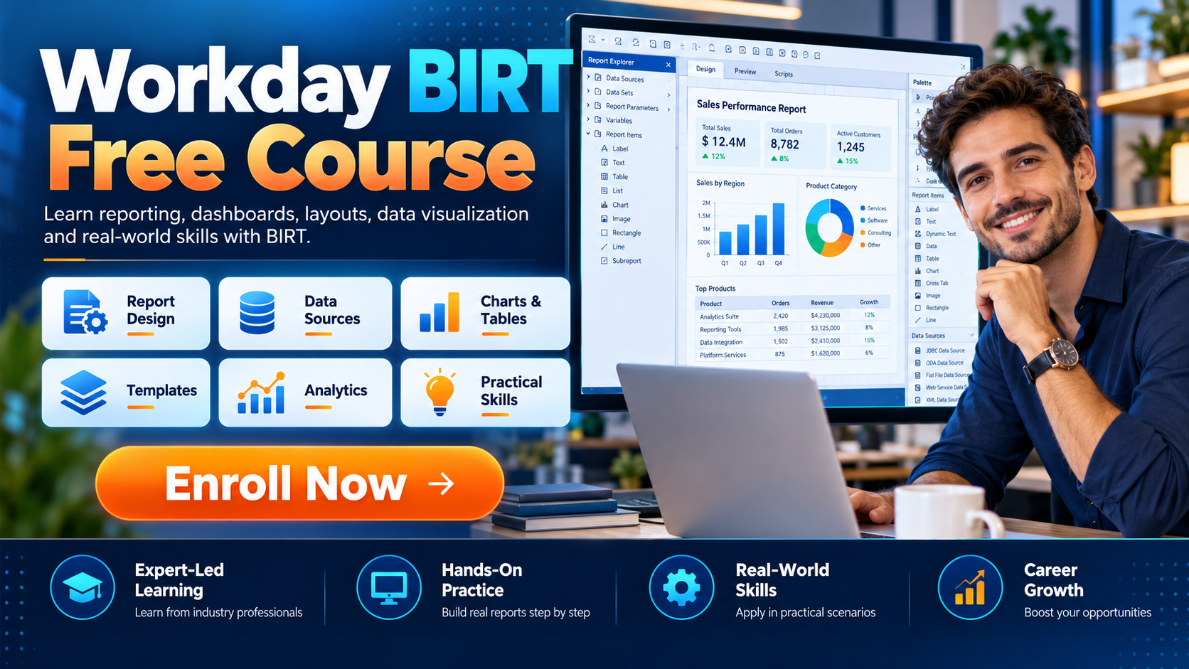 Product image for Workday Birt Free Course