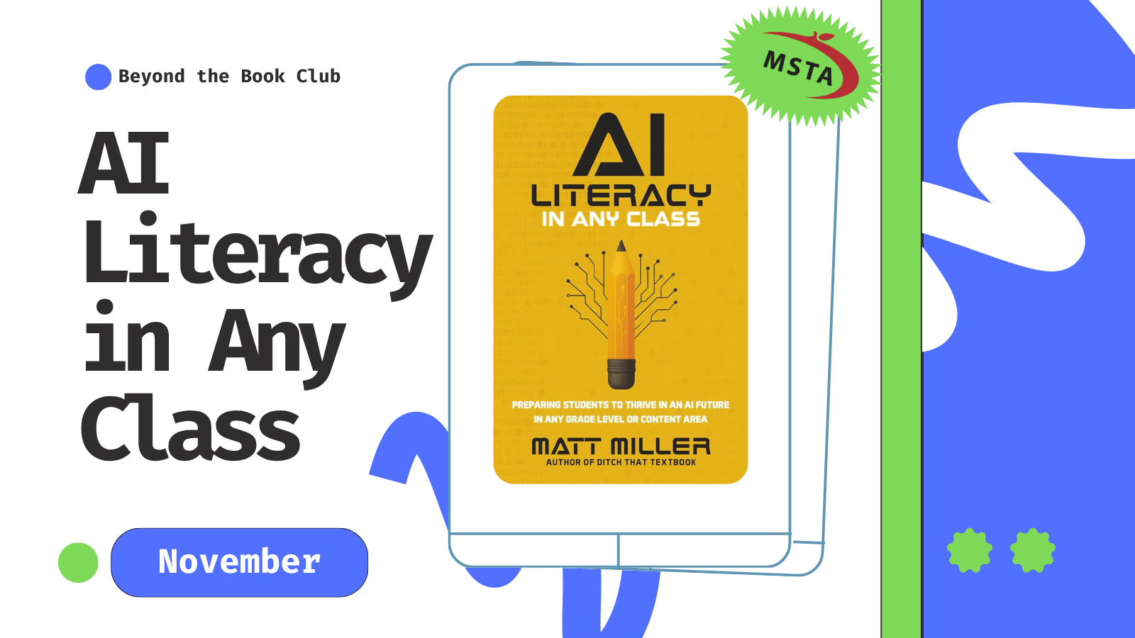 Product image for AI Literacy in Any Class November Book Club