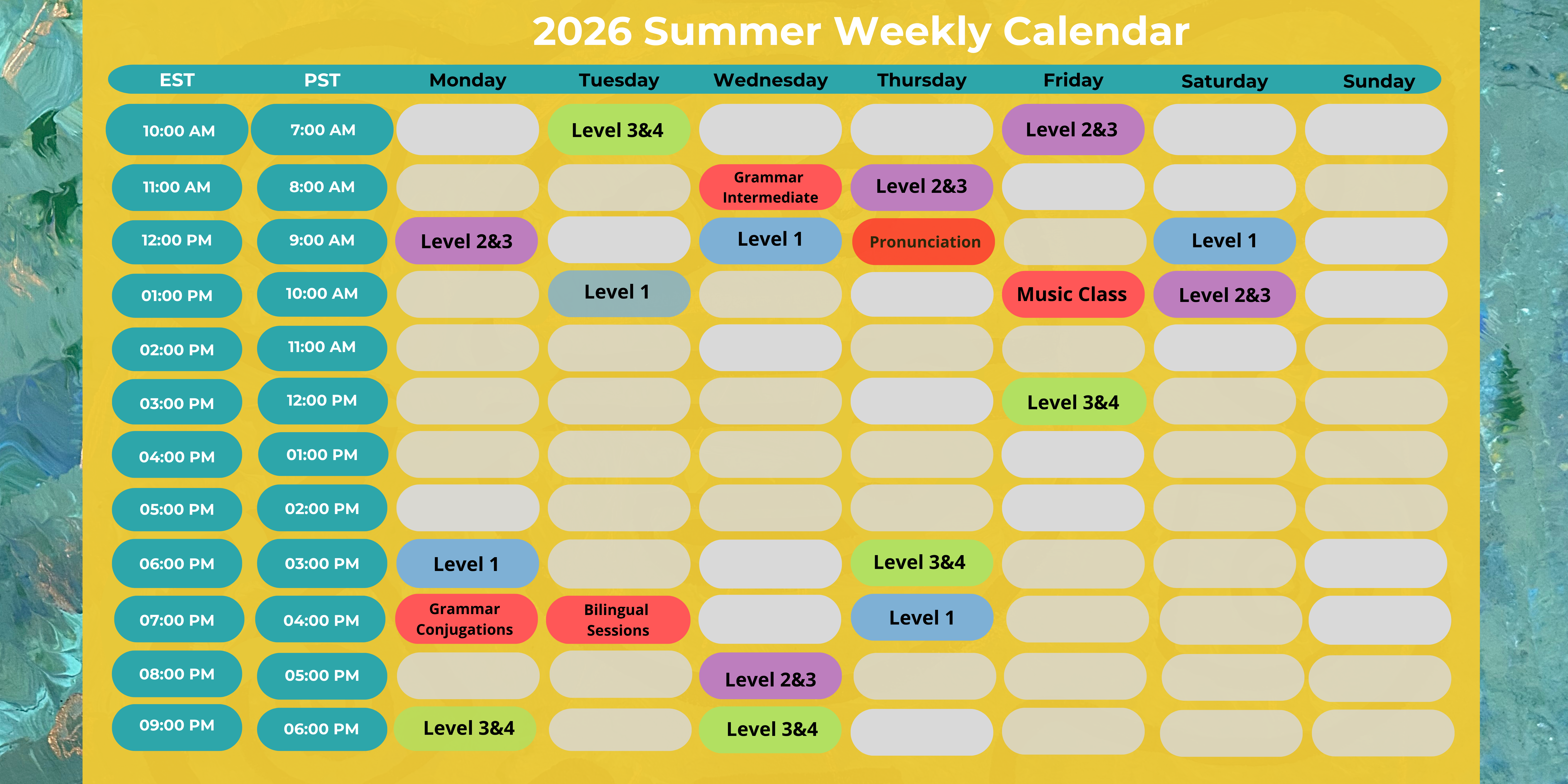 Schedule 