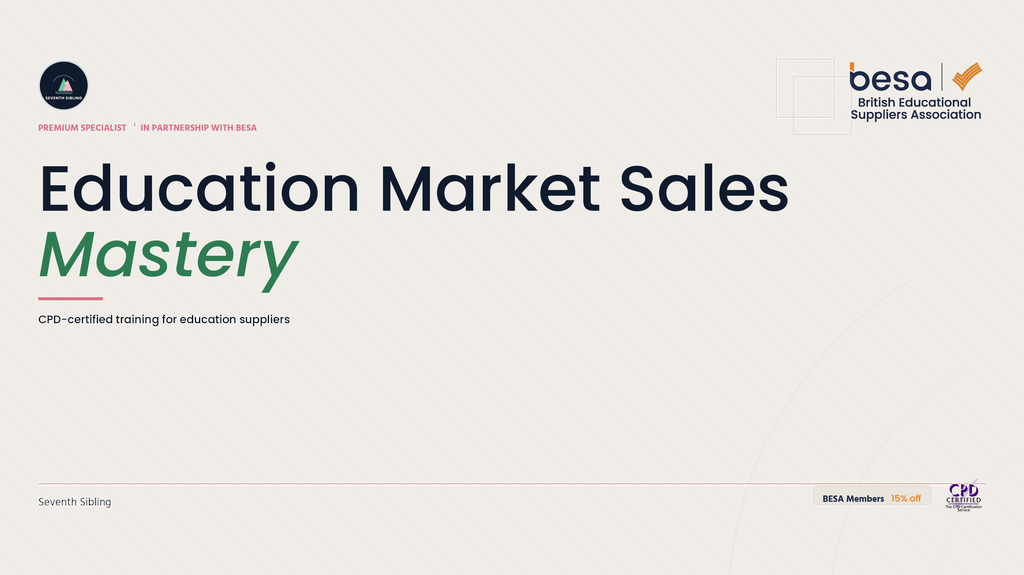 Product image for Education Market Sales Mastery 