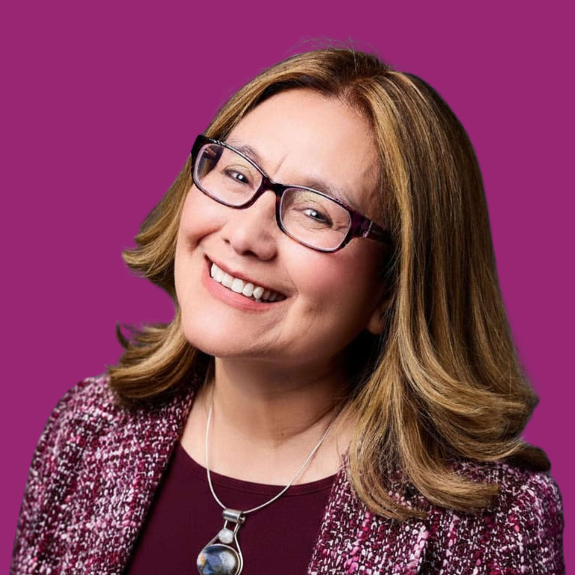 female career coach with glasses