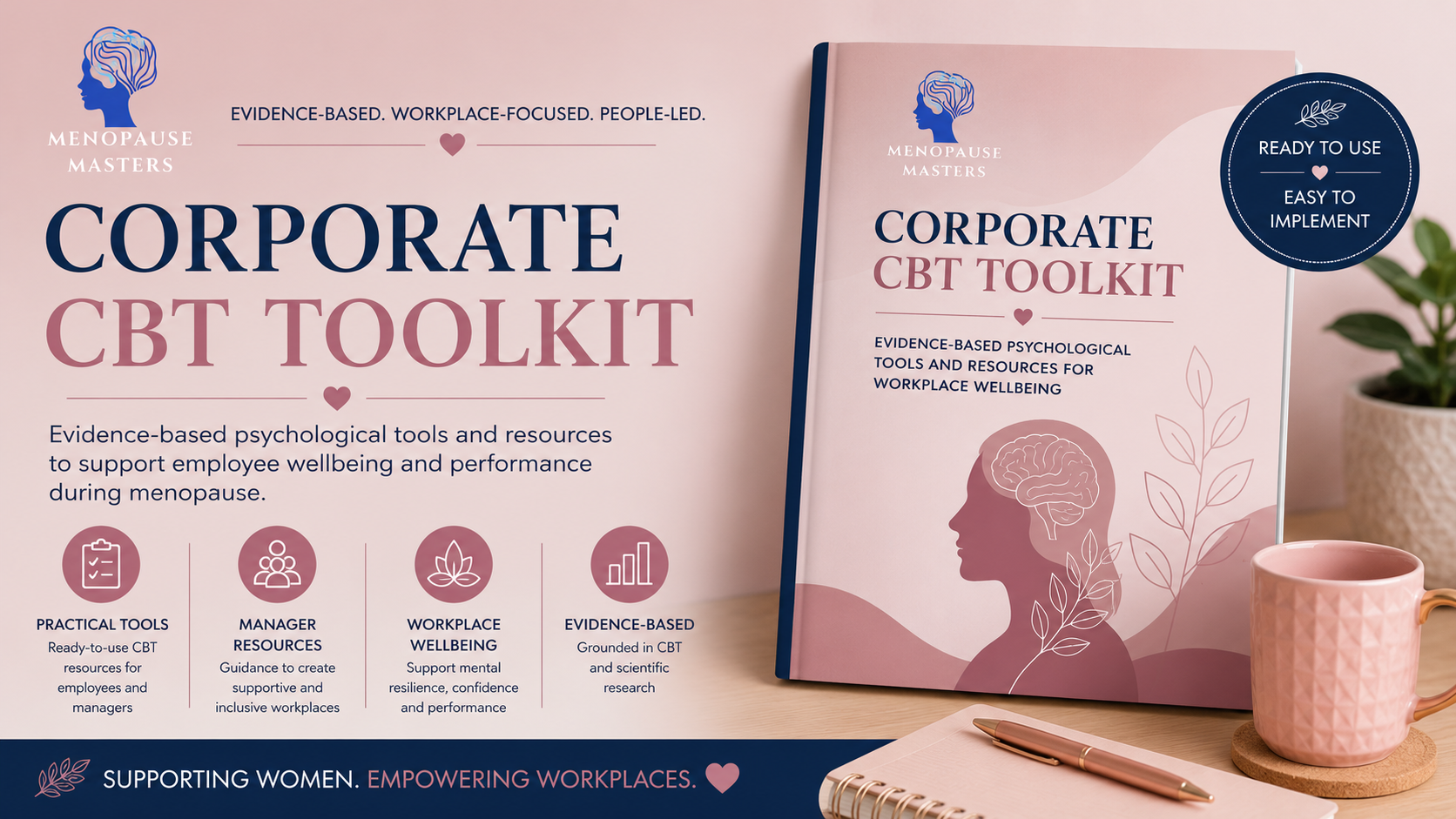 Product image for Menopause Masters® Corporate CBT Toolkit for Employees