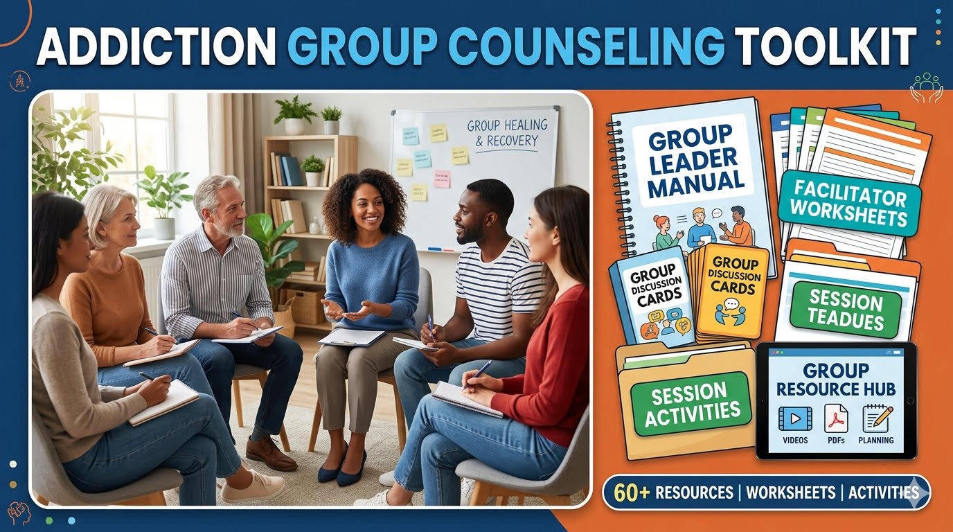 Product image for ADDICTION GROUP COUNSELING TOOLKIT 