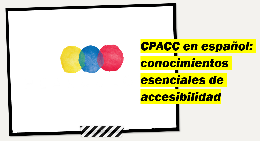Product image for CPACC en español: conocimientos esenciales de accesibilidad