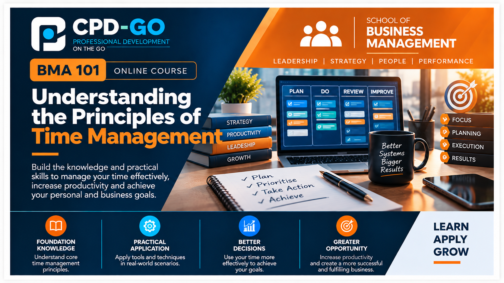 Product image for BMA 101 - Understanding the Principles of Time Management