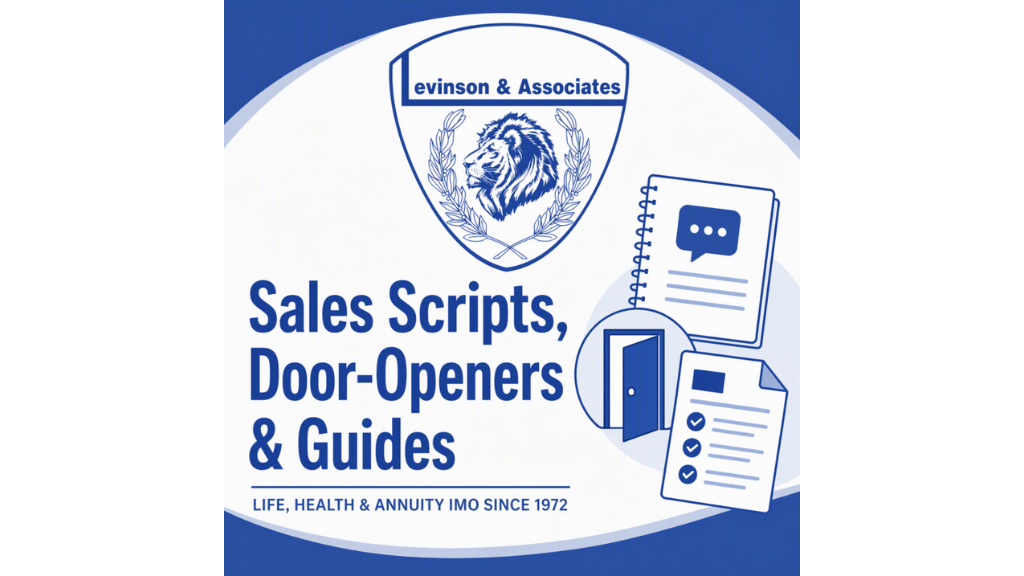 Product image for Sales Scripts, Door Openers & Policy Review Guides