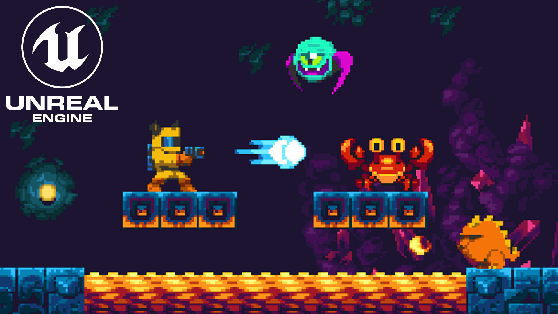 Product image for Make a 2D Action Platformer in Unreal Engine 5