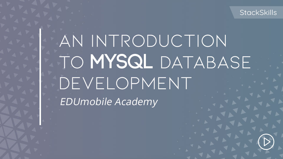 Product image for An Introduction to MySQL Database Development