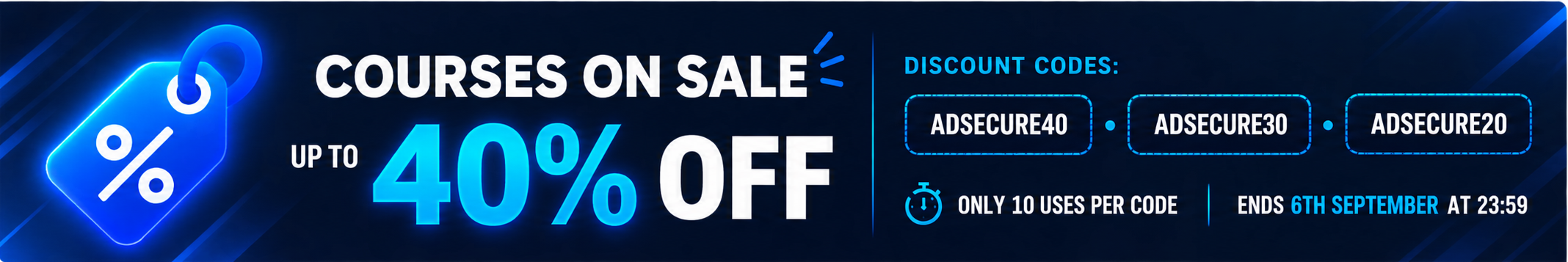 Discounts available. Up to 40%.