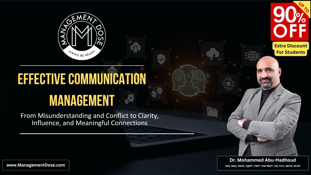 Product image for Effective Communication Management - From Misunderstanding and Conflict to Clarity, Influence, and Meaningful Connections
