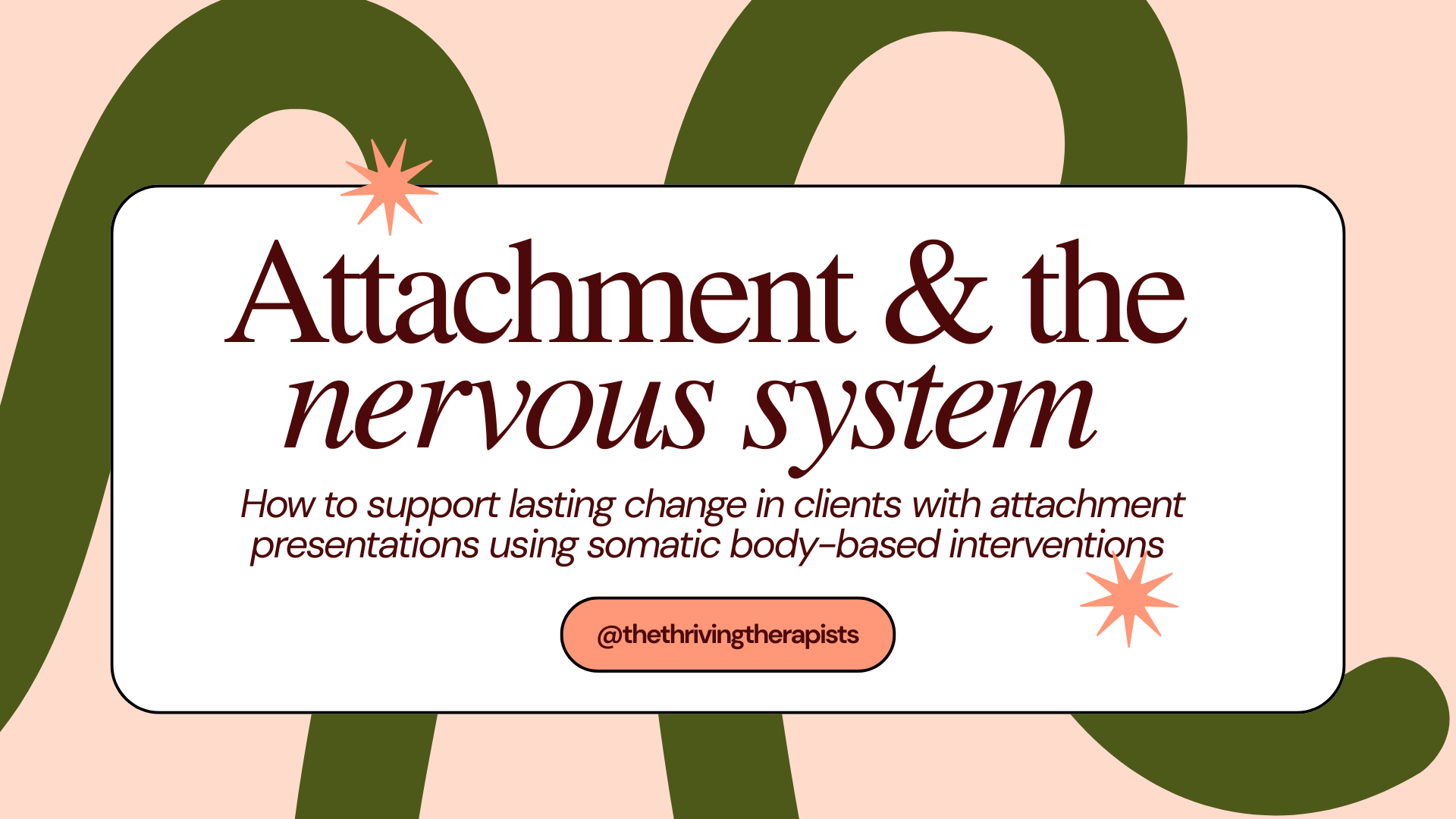 Product image for Attachment & The Nervous System 