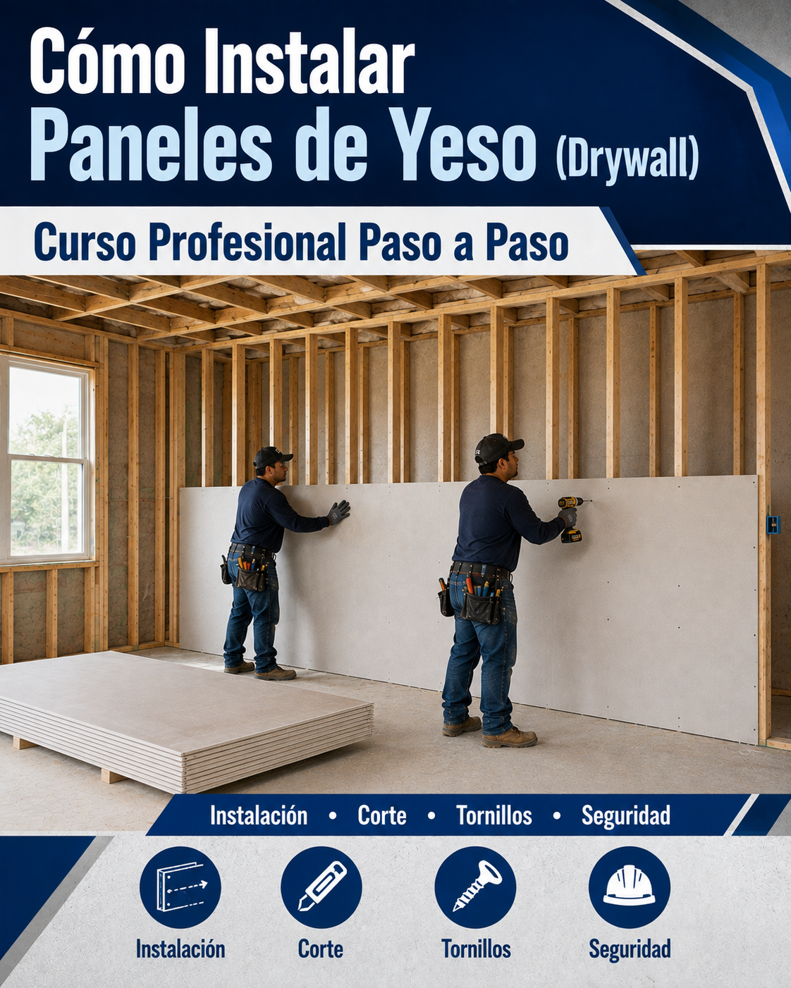 Product image for Como Instalar Paneles de Yeso  