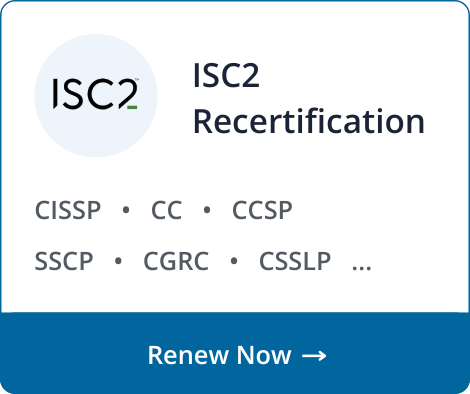 ISC2 Recertification Programs
