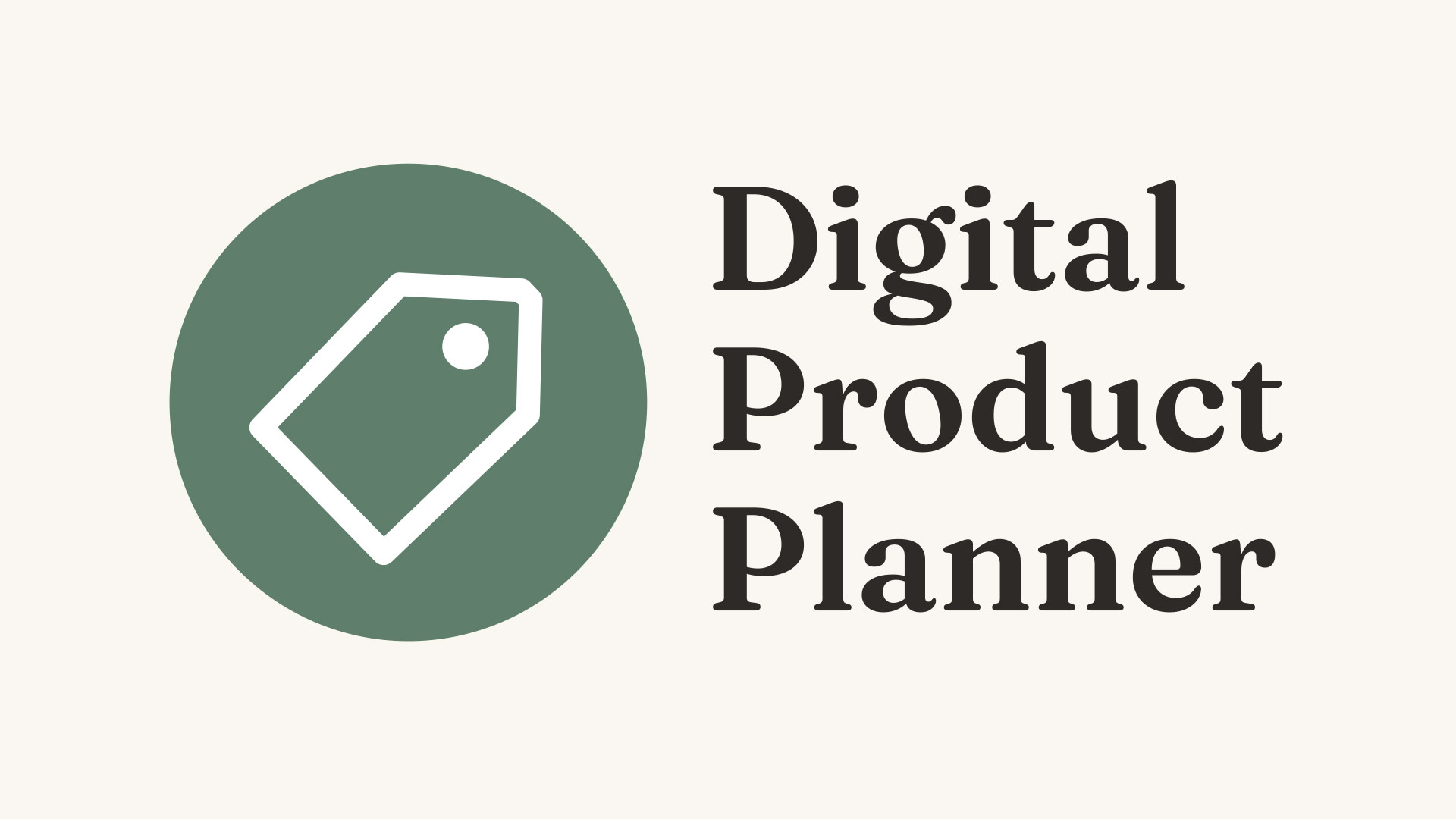 Product image for Digital Product Planner