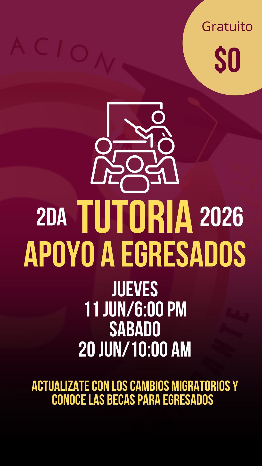 Product image for 2DA TUTORIA 2026 APOYO A EGRESADOS