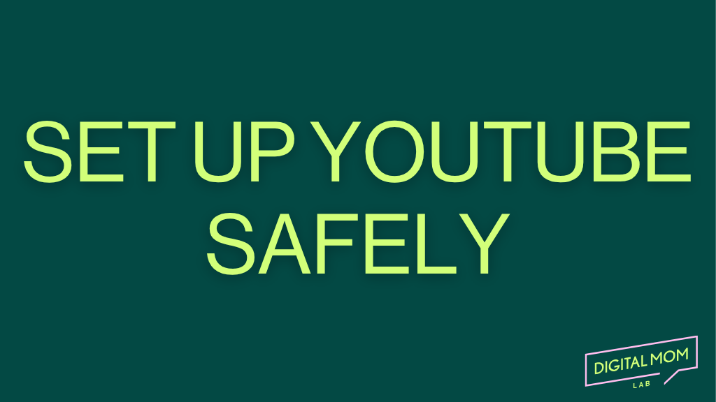 Product image for Set Up YouTube Safely