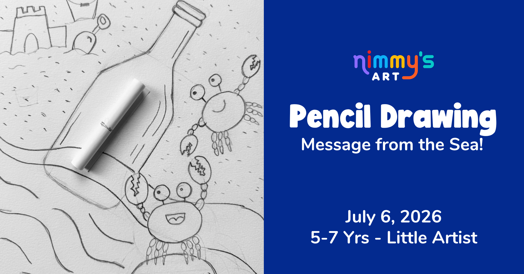 Product image for Pencil Drawing - Message from the Sea!