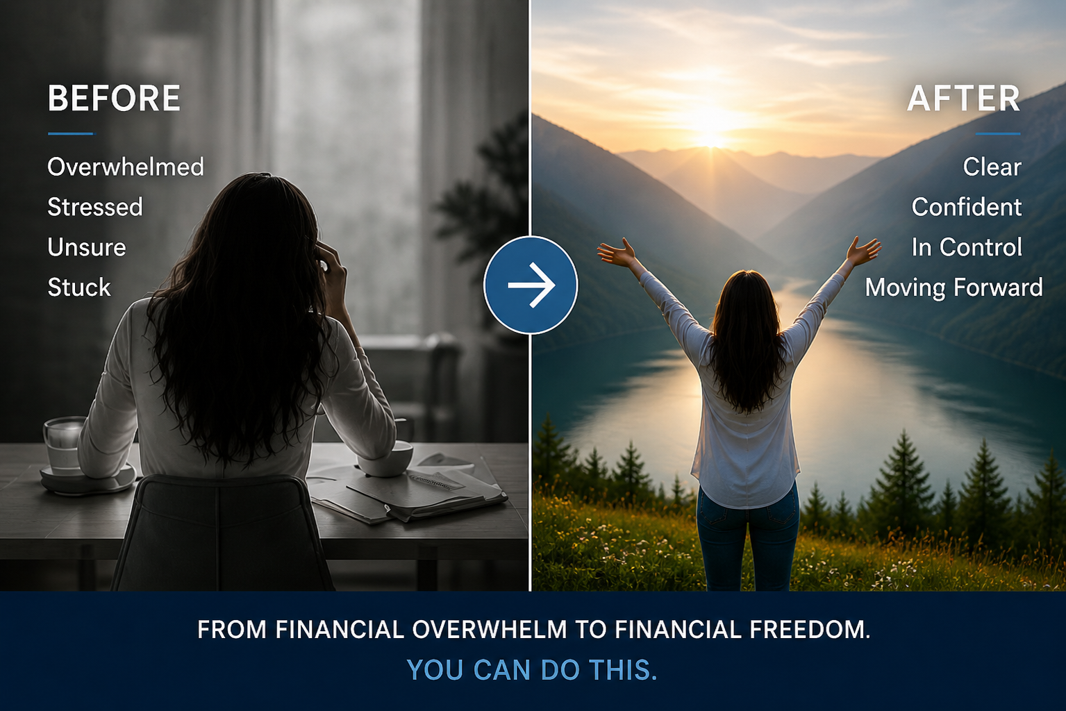 From overwhelmed to in control transformation