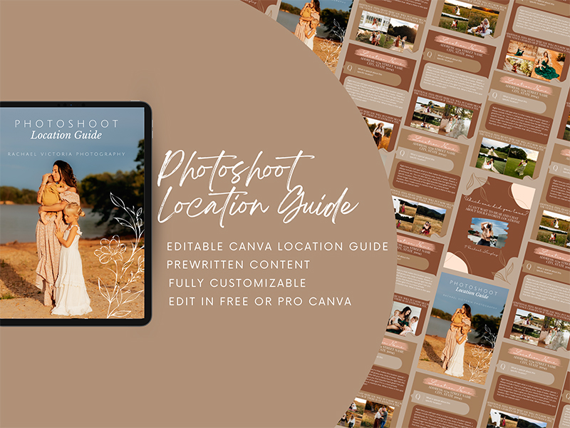 Product image for Editable CANVA Photo Session Location Guide for Photographers