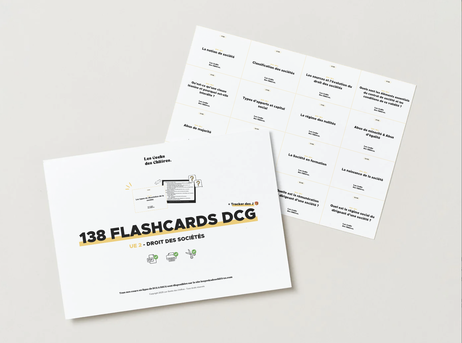 Image du produit pour 138 flashcards DCG : UE 2 Droit des sociétés