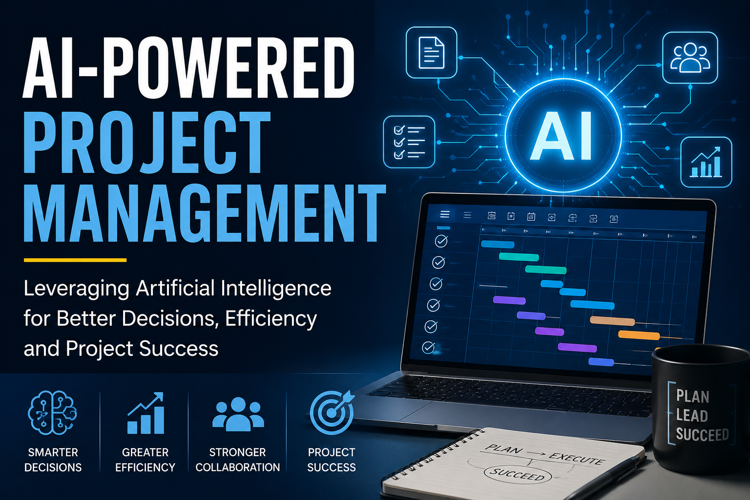 Product image for AI-Powered Project Management: Leveraging Artificial Intelligence for Better Outcomes