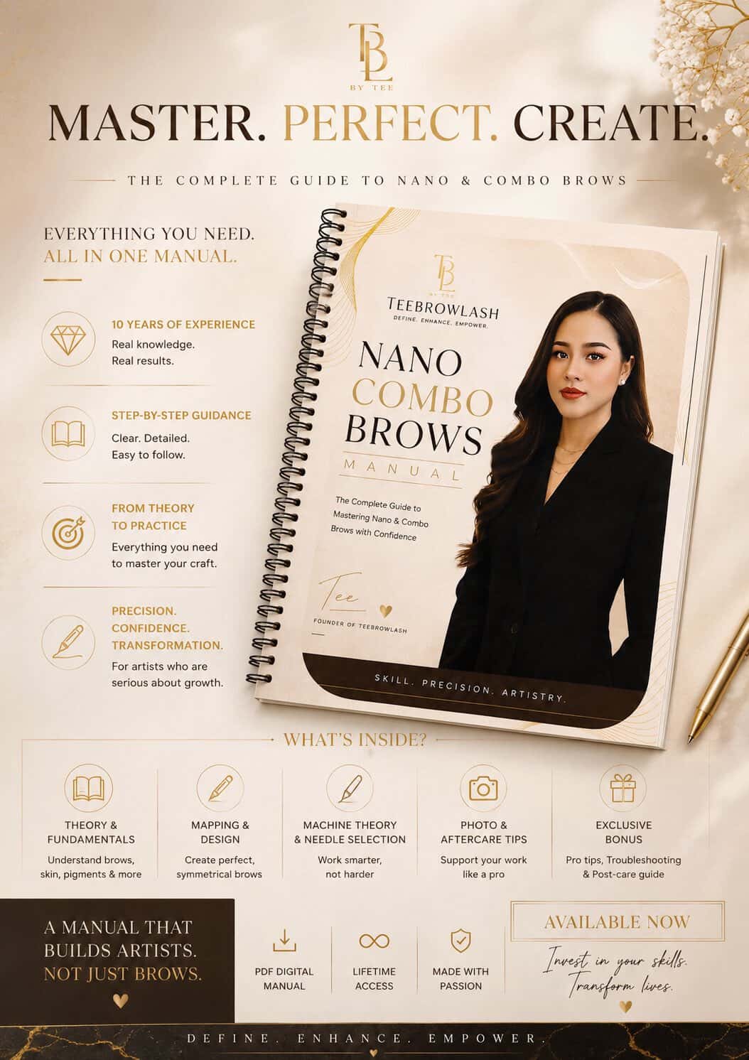 Product image for TEEBROWLASH - Ultimate Nano Combo Brows Manual